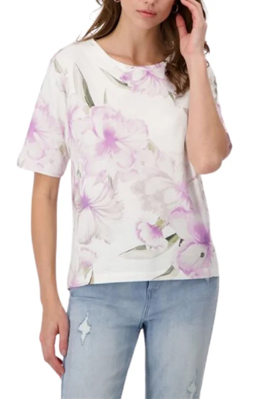 FLORAL TEE - 408225MNR Stylish Women's Neon