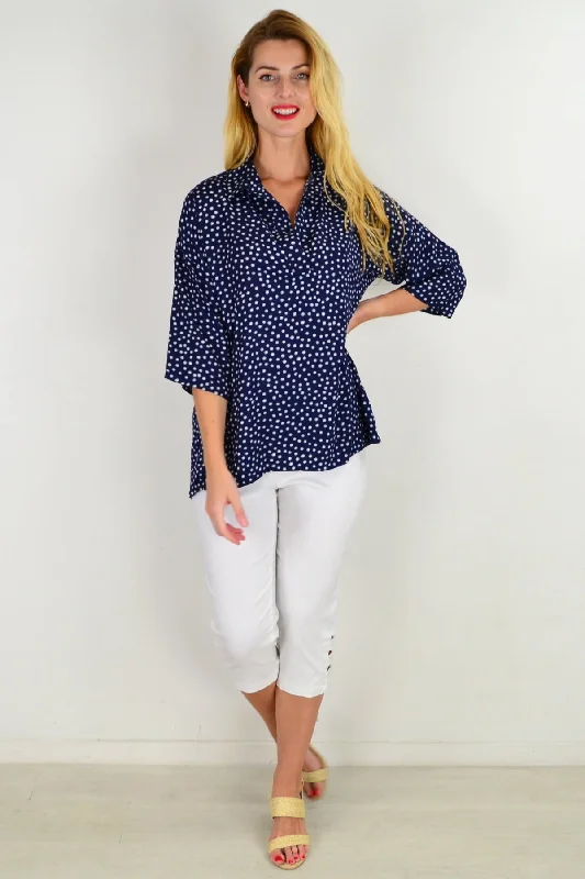 Dot in a Dot Tunic Top Dynamic Women's Moto