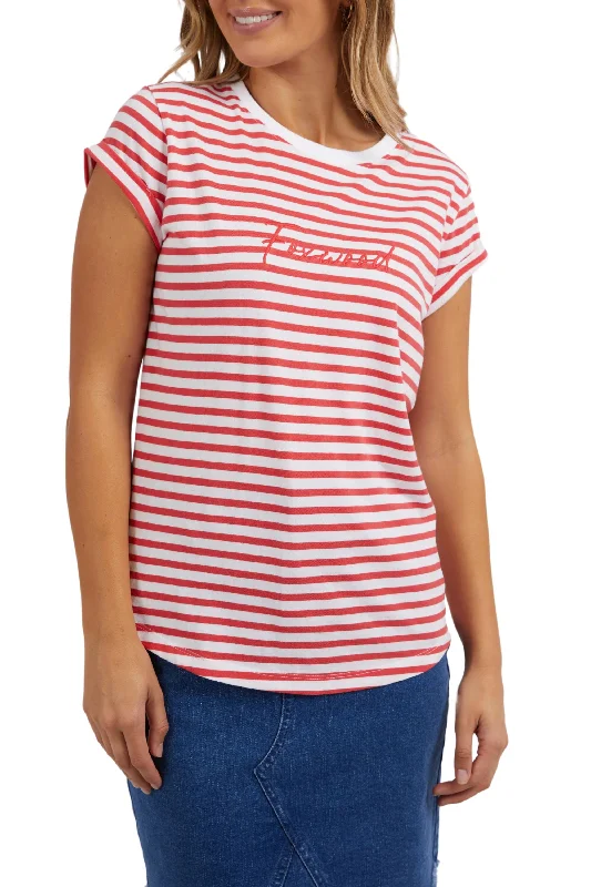 SIGNATURE STRIPE TEE - 55X0236 Vintage Women's 1970S 