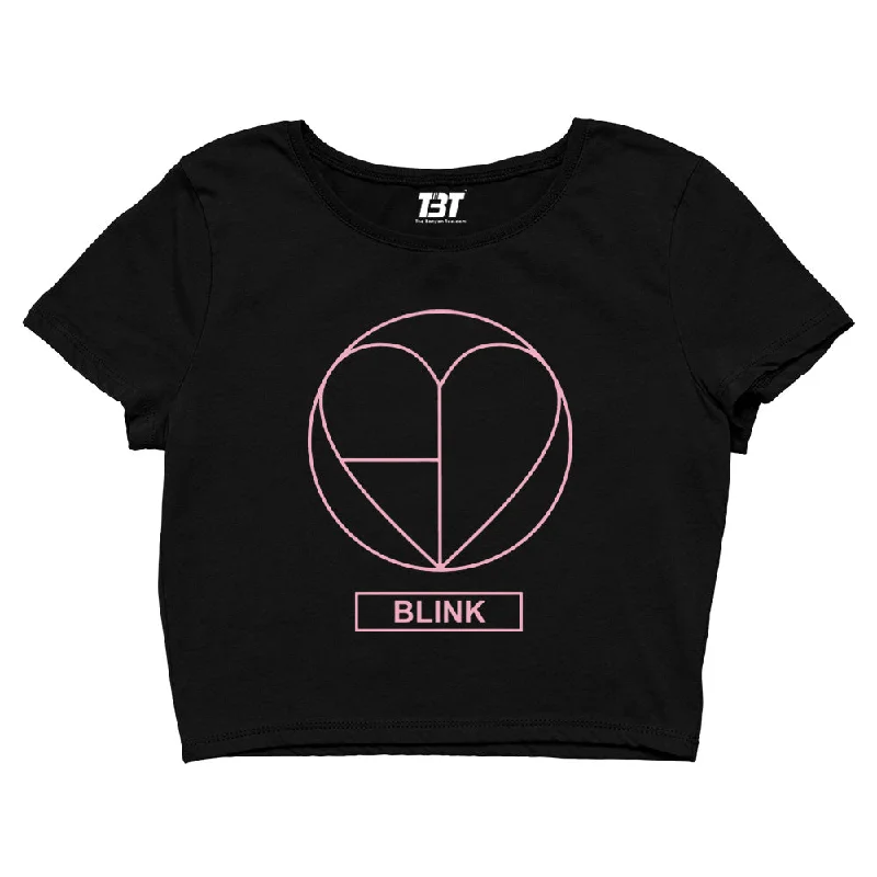 Black Pink Crop Top - Blink Street