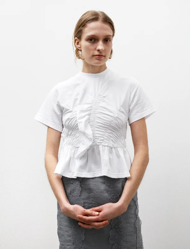 Ace Ruffled T-Shirt White Business