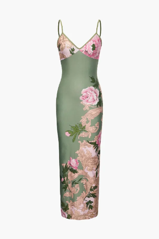 A&A Gardenia Maxi Bodycon Dress Sustainable Organic