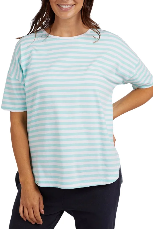 LAUREN S/S STRIPE TEE - 81X4223 Bold Women's Animal Print