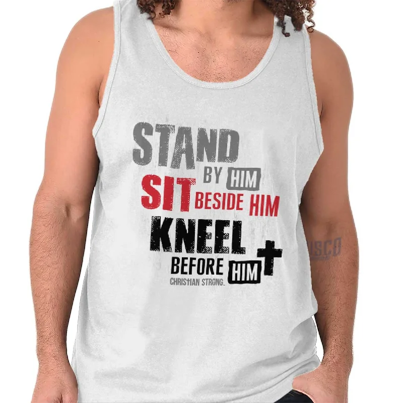 Stand Sit Kneel Tank Top Cozy Women's Sherpa - lined