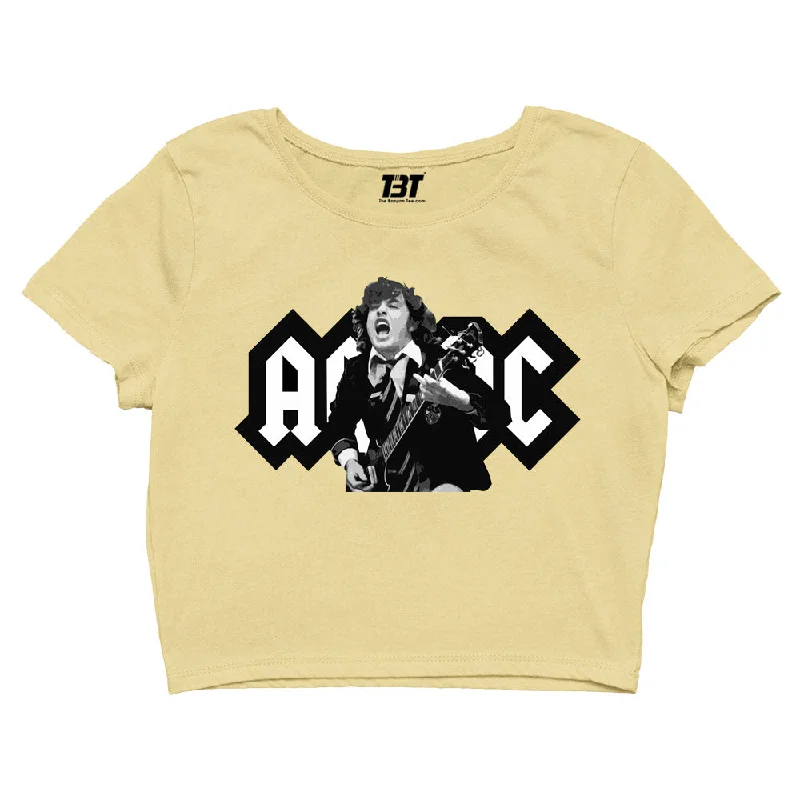 AC/DC Crop Top - Angus Earthy Women's 