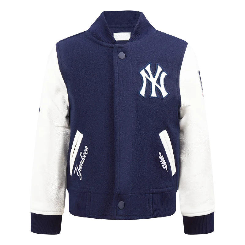 NEW YORK YANKEES CLASSIC TODDLER BOYS WOOL VARSITY JACKET (MIDNIGHT NAVY/WHITE) Vacation NEW YORK YANKEES CLASSIC TODDLER BOYS WOOL VARSITY JACKET (MIDNIGHT NAVY/WHITE) Vacation