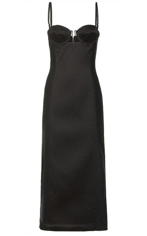 Silk Duchesse Mid-length Dress Sophisticated Women's 