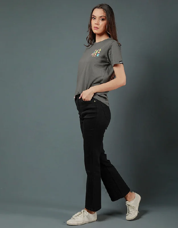 Short Sleeves Screen Print T-Shirt Disco