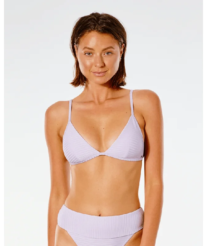 Premium Surf Banded Fixed Triangle Bikini Top Country