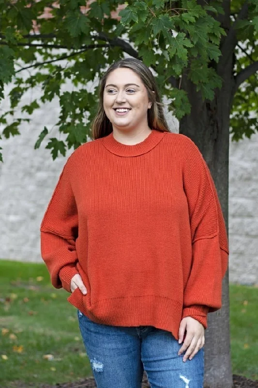 Symphony Women's Oversized Long Sleeve Sweater Hip Women's Retro