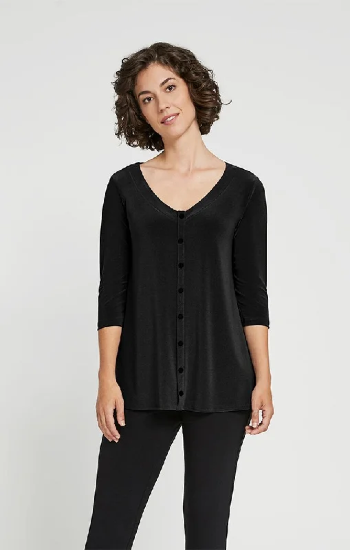 Sympli, 22220Z Icon Reversible Top, 3/4 sleeve Casual Women's Japanese 