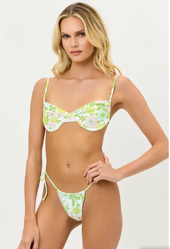 Maggie Underwire Bikini Top Hip Women's Retro