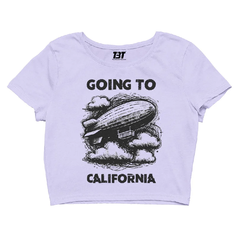 Led Zeppelin Crop Top - Going To California performance