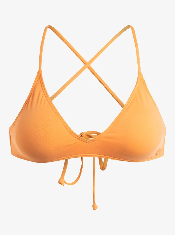 Solid Beach Classics Athletic Triangle Bikini Top Luxurious Women's High -  end