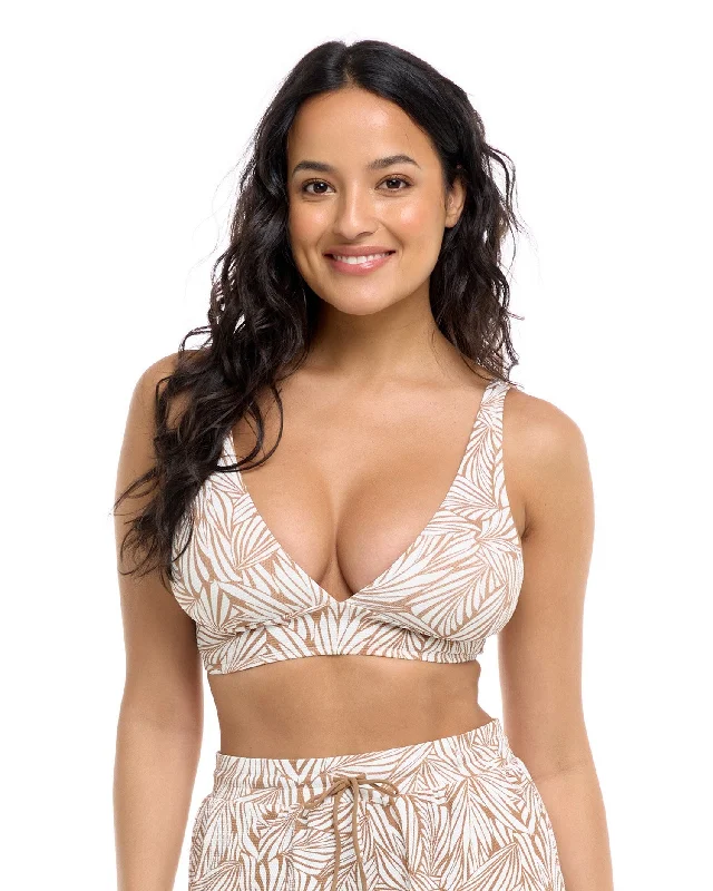 Isabella Top - BIOMES - Tan Bold Women's Animal Print