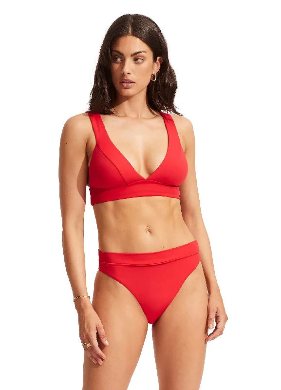Seafolly Collective High Rise Pant - Chilli Red Casual Women's Japanese 