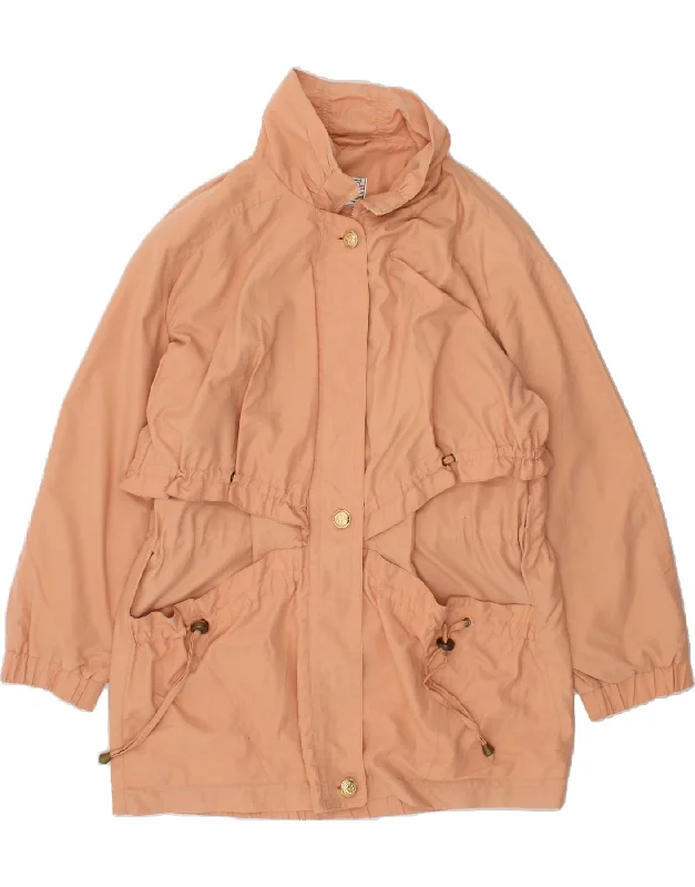 VINTAGE Womens Overcoat UK 16 Large Beige Polyester Modern Women's 