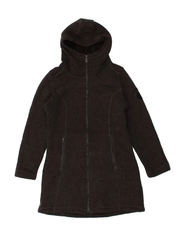 REGATTA Womens Hooded Overcoat UK 10 Small  Grey Polyester Athletic Women's High - 