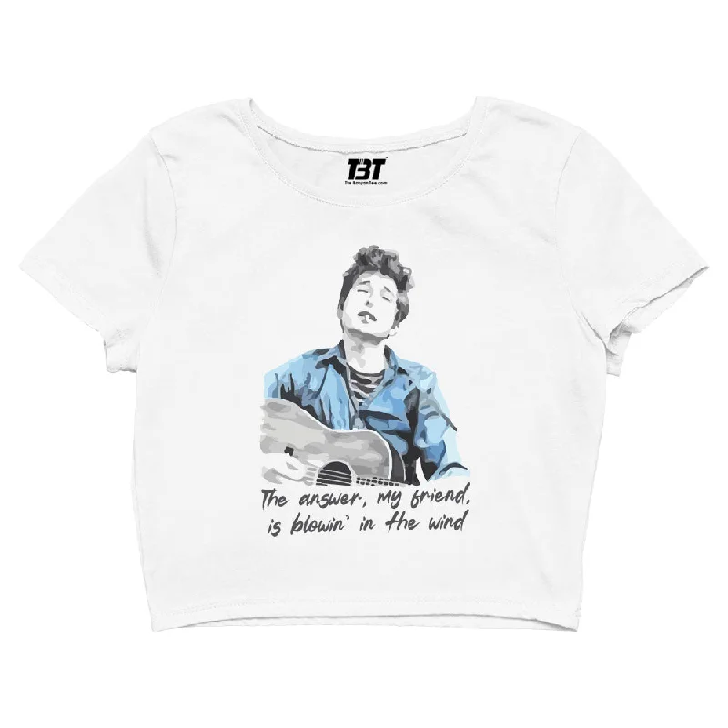Bob Dylan Crop Top - Blowin' In The Wind Disco