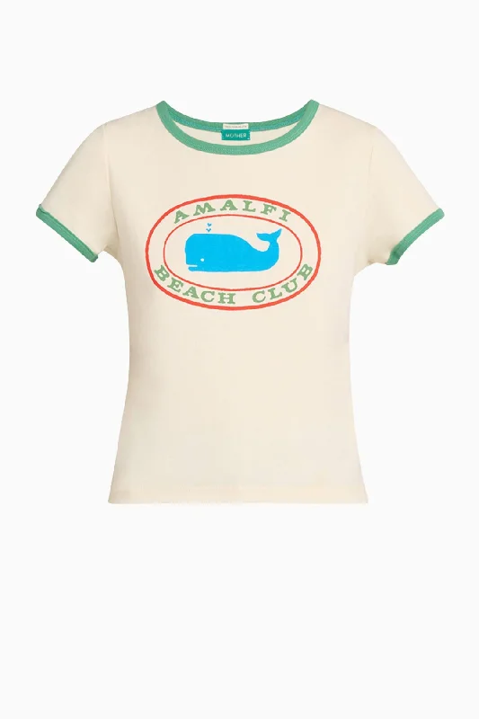 Mother The Itty Bitty Ringer T-Shirt - Amalfi Beach Club Modern Women's 