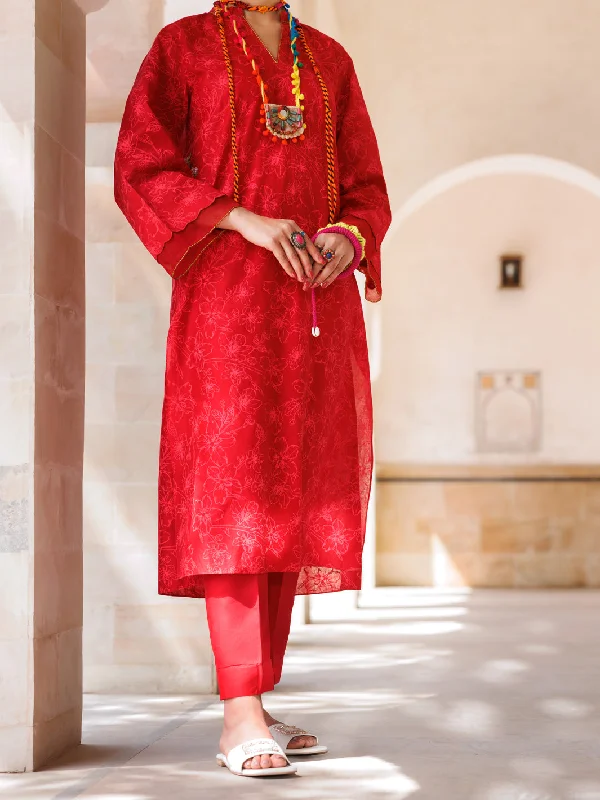Red Lawn Tunic - AL-LK-970 Practical Women's Quick - dry