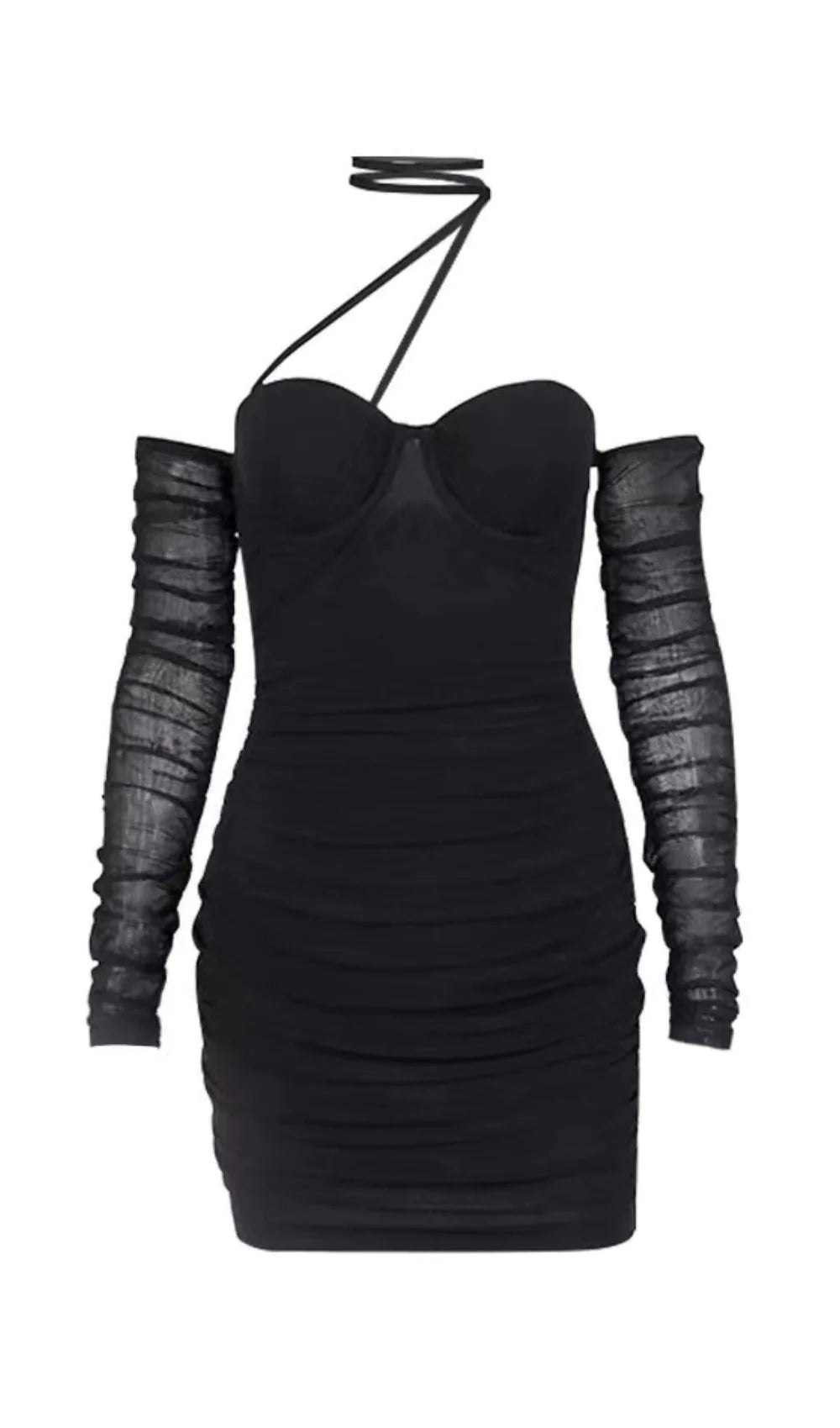 A&A Luxe Mesh Strapless Dress Casual Women's Loose - fitting