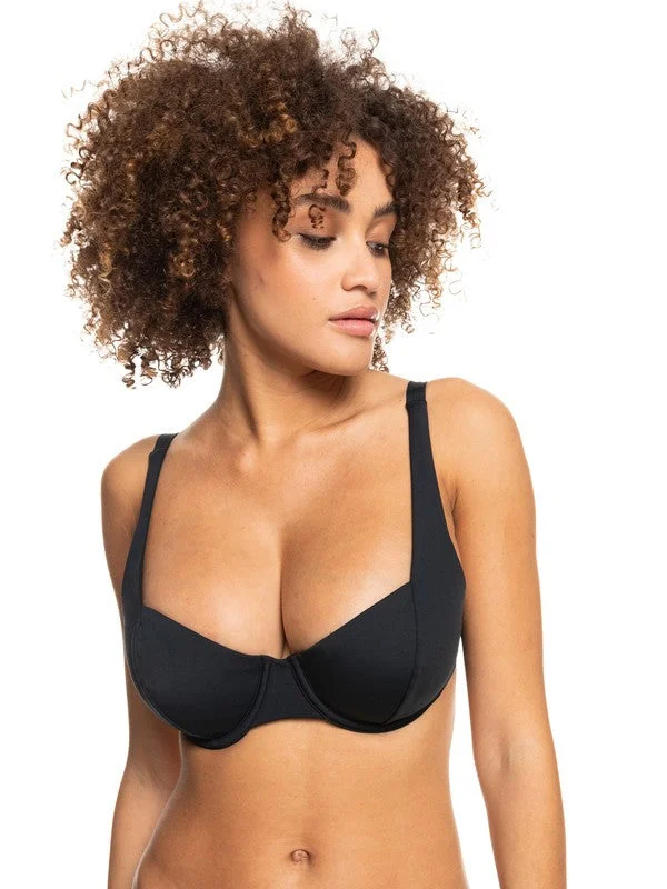 Solid Beach Classics Underwire D-Cup Bikini Top Youthful Women's Pop