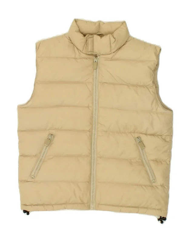ASPESI Womens Padded Gilet UK 10 Small Beige Polyester Sleek Women's 