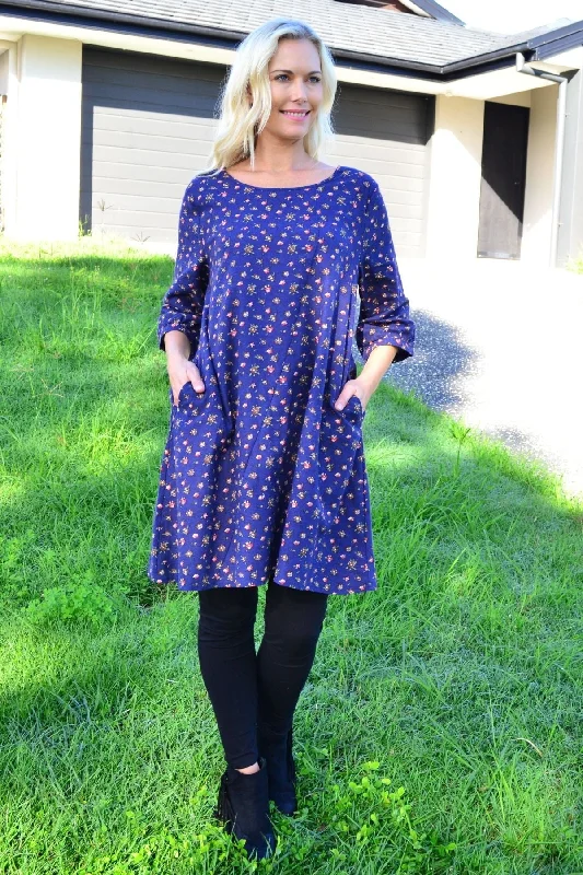 Tiny Orchid Linen Tunic Top Confident Women's Power