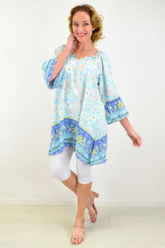 Tree Carnations Light & Pretty Tunic Top Casual Women's Loose - fitting
