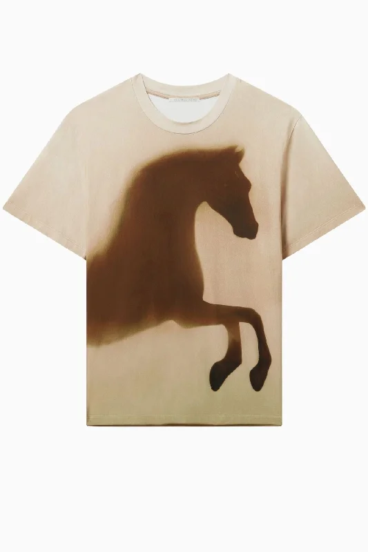 Stella McCartney Horse Graphic T-Shirt - Multicolour Modern Women's Tech
