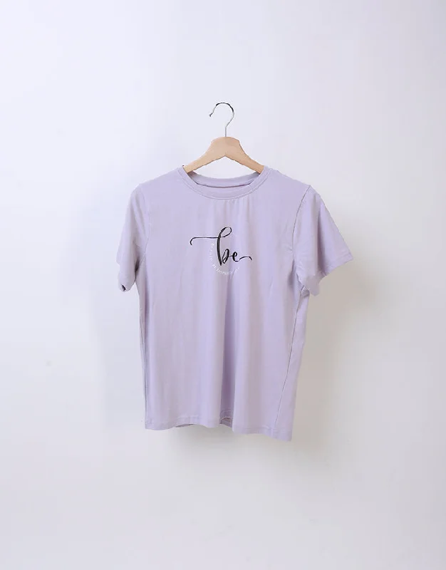 Round Neck T-Shirt with Short Sleeves French