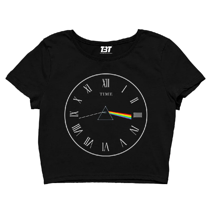 Pink Floyd Crop Top - Time Practical Women's Quick - dry