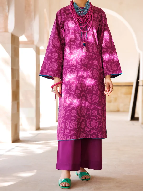 Purple Cambric Tunic - AL-LK-967 Luxurious Women's High -  end