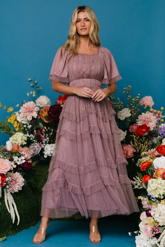 Magdalena Tulle Maxi Dress | Dusty Orchid Cool Women's Skate