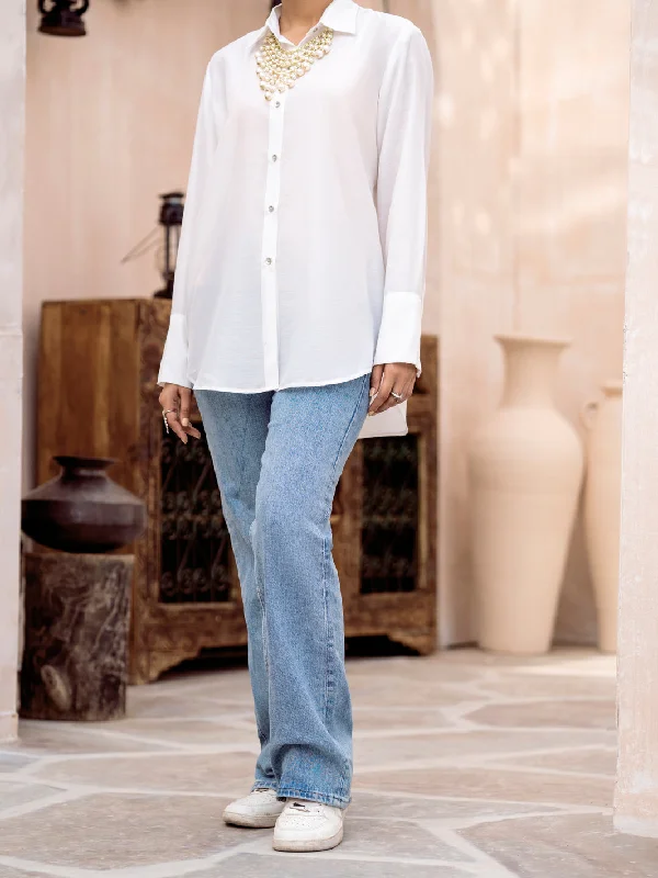 White Maple Silk Tunic - AL-LK-927 Youthful Women's Pop