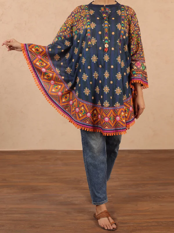 Multi Cambric Tunic - ALP-LK-1982 Cozy Women's Sherpa - lined