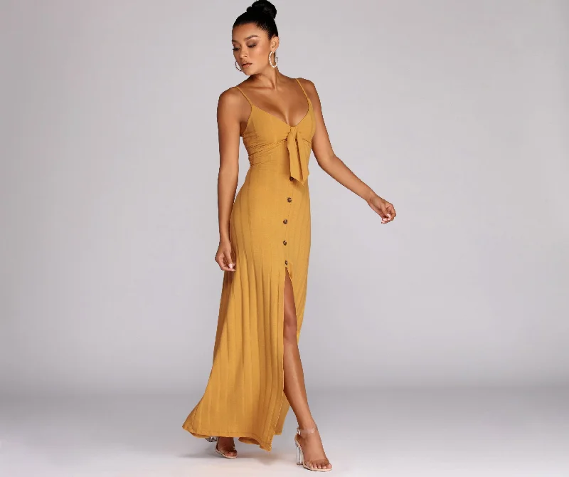Button Down Stylish Beauty Maxi Dress Modern Women's 
