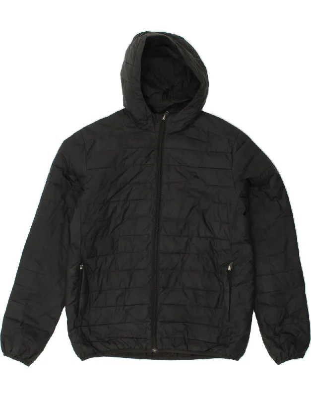 QUIKSILVER Womens Hooded Padded Jacket UK 16 XL Black Polyester Traditional Women's 