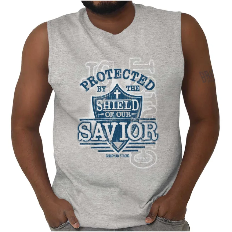 Shield of our Savior Sleeveless T-Shirt Feminine Women's Soft 