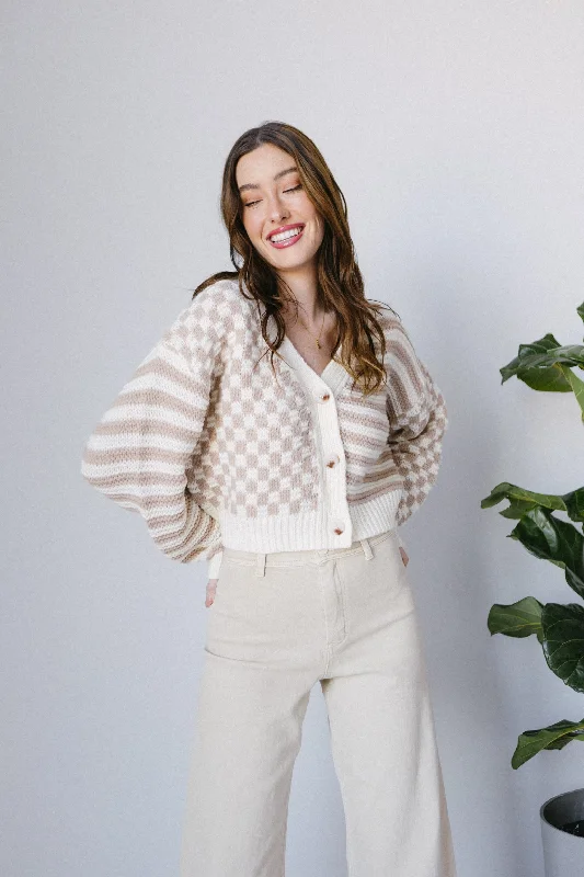Playing Games Cardigan Laid - back Women's Style