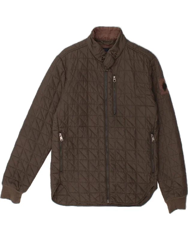 REPLAY Womens Quilted Jacket UK 14 Medium Grey Polyamide Refined Women's Hand - crafted