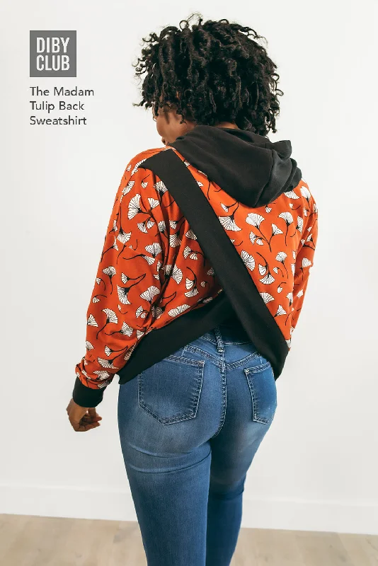 Madam Tulip Crossback Sweatshirt Elegant Women's 