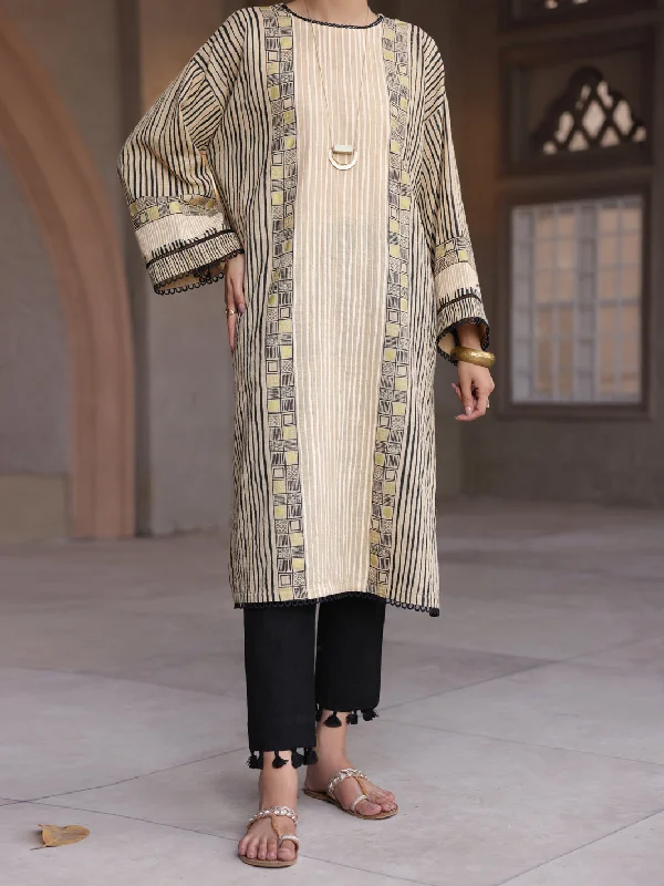 Khaki Dobby Tunic - AL-LK-914 Earthy Women's 
