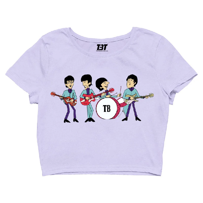 The Beatles Crop Top Luxurious Women's High -  end