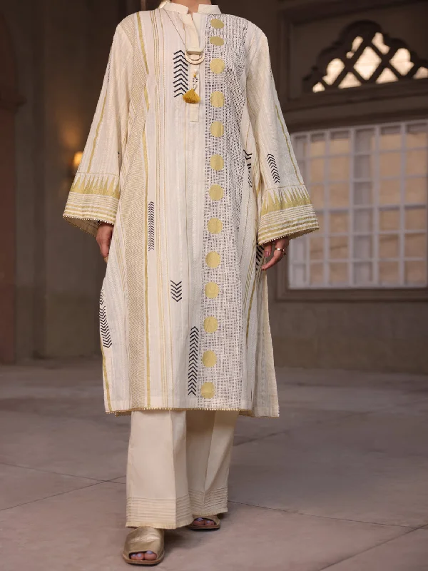 Off White Lino Kara Tunic - AL-LK-915 Vacation