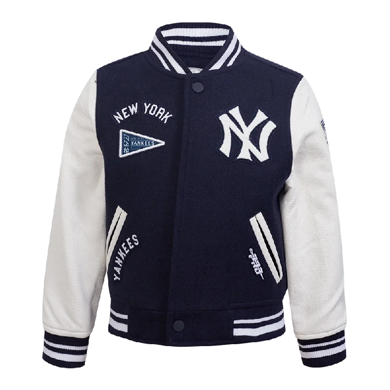 NEW YORK YANKEES RETRO CLASSIC TODDLER BOYS RIB WOOL VARSITY JACKET (MIDNIGHT NAVY/WHITE) purpose NEW YORK YANKEES RETRO CLASSIC TODDLER BOYS RIB WOOL VARSITY JACKET (MIDNIGHT NAVY/WHITE) purpose