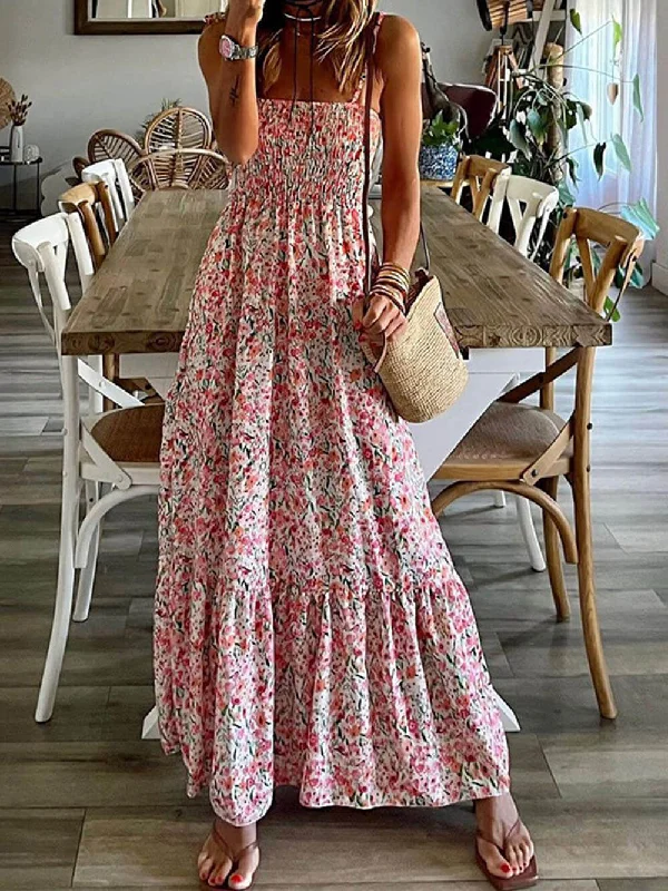 Bohemian Printed Stylish Slip Dress Sustainable Organic