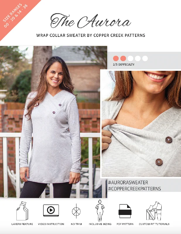 Aurora Wrap Collar Sweater Bohemian Women's Free