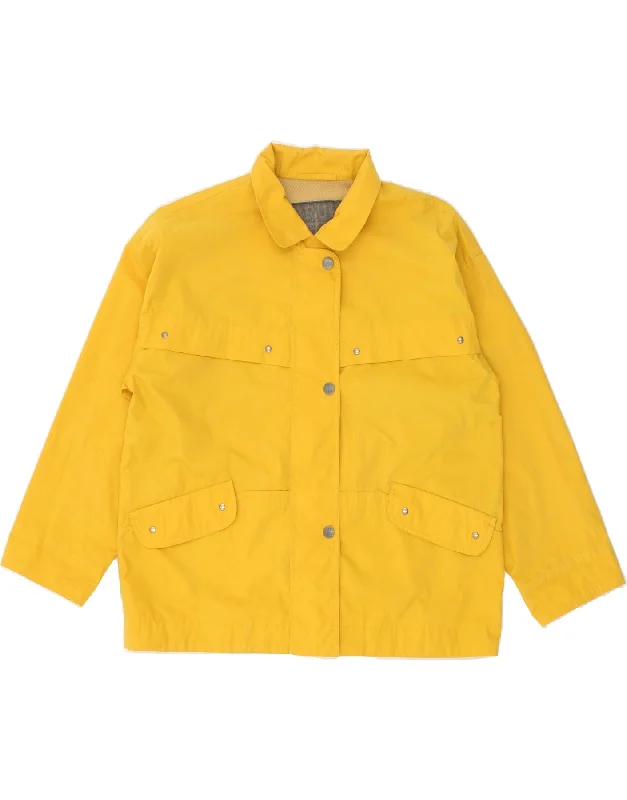 BRUGI Womens Bomber Jacket UK 18 XL Yellow Sharp Women's Italian